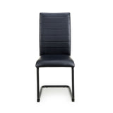 Modern-Black-Leather-Cantilever-Dining-Chair-Horizontal-Stitched-Black-Metal-Legs-Set-of-2