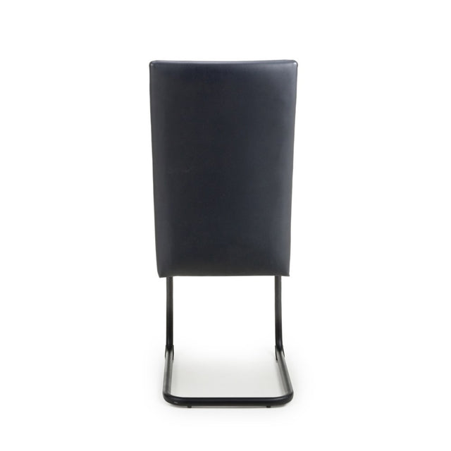 Modern-Black-Leather-Cantilever-Dining-Chair-Horizontal-Stitched-Black-Metal-Legs-Set-of-2