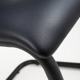 Modern-Black-Leather-Cantilever-Dining-Chair-Horizontal-Stitched-Black-Metal-Legs-Set-of-2