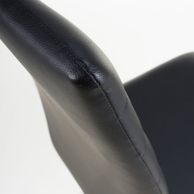 Modern-Black-Leather-Cantilever-Dining-Chair-Horizontal-Stitched-Black-Metal-Legs