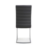 Modern-Black-Leather-Cantilever-Dining-Chair-Horizontal-Stitching-Metal-Legs-Set-of-2