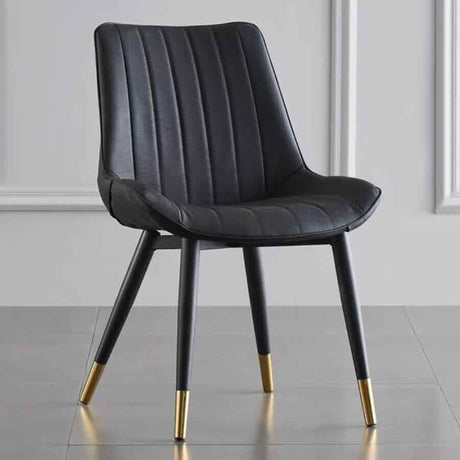 Modern-Black-Leather-Dining-Chair-Black-Metal-Legs-Gold-Tipped