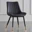 Modern-Black-Leather-Dining-Chair-Black-Metal-Legs-Gold-Tipped-Set-of-2