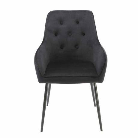 Modern-Black-Velvet-Buttoned-Back-Dining-Chair-With-Black-Metal-Legs