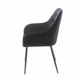 Modern-Black-Velvet-Buttoned-Back-Dining-Chair-With-Black-Metal-Legs