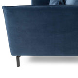 Modern-Blue-Fabric-2-Seater-Corner-Sofa-With-Black-Metal-Legs-180cm