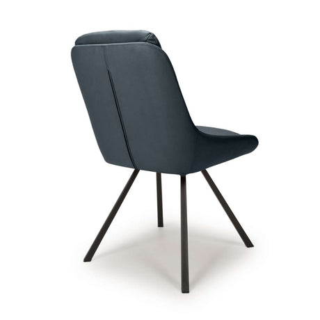 Modern-Blue-Leather-Swivel-Dining-Chair-Black-Metal-Legs-Set-of-2