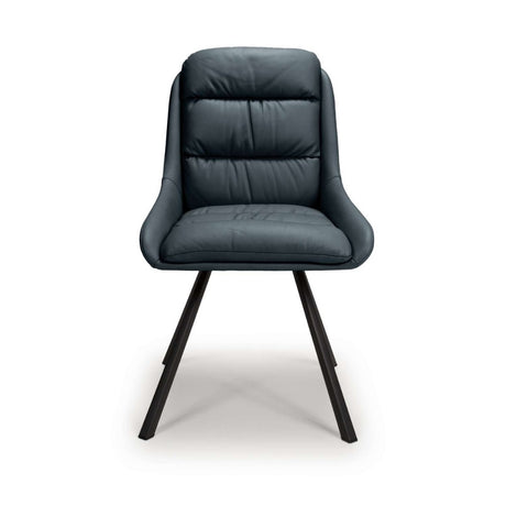 Modern-Blue-Leather-Swivel-Dining-Chair-Black-Metal-Legs-Set-of-2