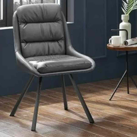 Modern-Blue-Leather-Swivel-Dining-Chair-Black-Metal-Legs-Set-of-2