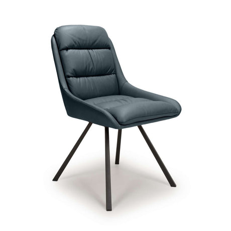 Modern-Blue-Leather-Swivel-Dining-Chair-Black-Metal-Legs-Set-of-2