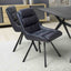 Modern-Blue-Leather-Swivel-Dining-Chair-Black-Metal-Legs-Set-of-2