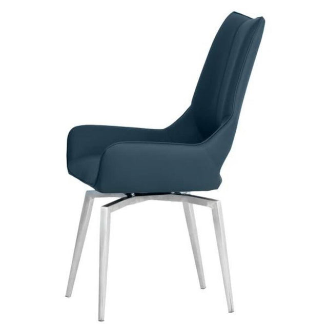 Modern-Blue-PU-Leather-Swivel-Dining-Chair-Metal-Legs-Set-of-2