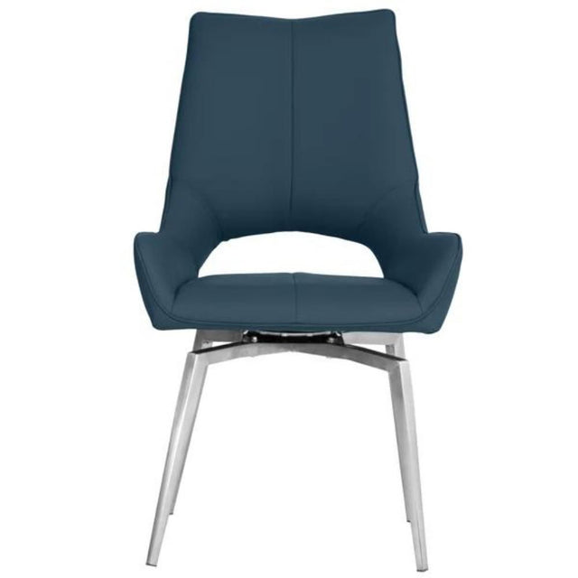 Modern-Blue-PU-Leather-Swivel-Dining-Chair-Metal-Legs-Set-of-2