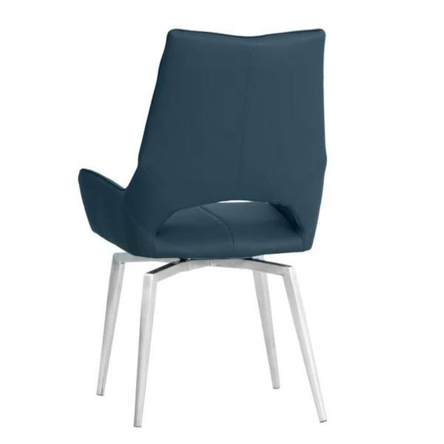 Modern-Blue-PU-Leather-Swivel-Dining-Chair-Metal-Legs-Set-of-2