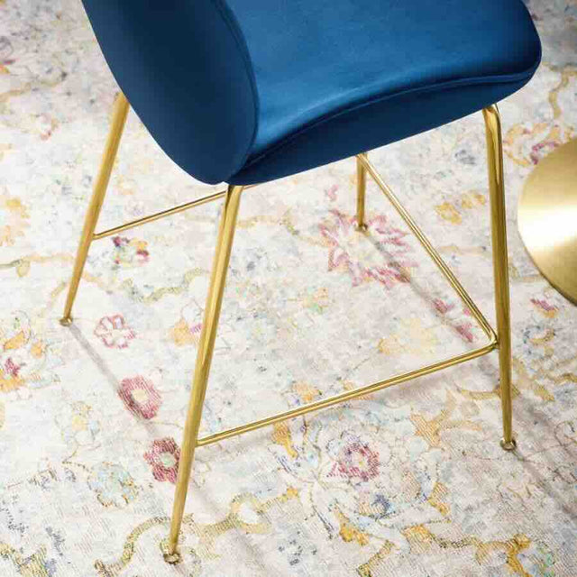 Modern-Blue-Velvet-Backed-Bar-Stool-Gold-Legs-Set-of-2