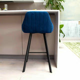 Modern-Blue-Velvet-Bar-Stool-Black-Metal-Legs