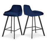 Modern-Blue-Velvet-Bar-Stool-Black-Metal-Legs