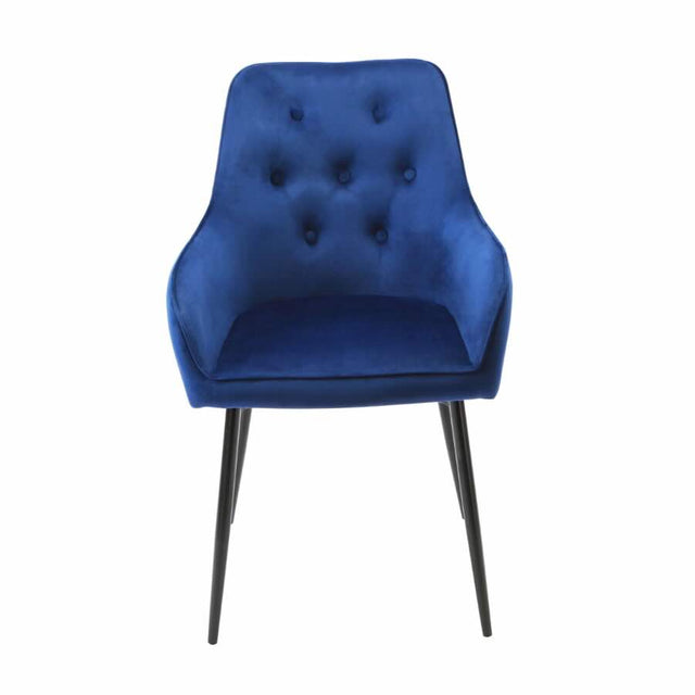 Modern-Blue-Velvet-Buttoned-Back-Dining-Chair-With-Black-Metal-Legs