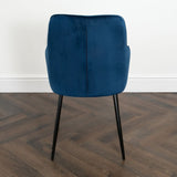 Modern-Blue-Velvet-Buttoned-Back-Dining-Chair-With-Black-Metal-Legs