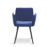 Modern-Blue-Velvet-Open-Back-Dining-Chair-Black-Metal-Legs