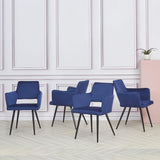 Modern-Blue-Velvet-Open-Back-Dining-Chair-Black-Metal-Legs