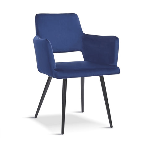 Modern-Blue-Velvet-Open-Back-Dining-Chair-Black-Metal-Legs