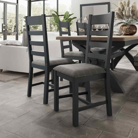 Modern-Blue-Wood-Dining-Chair-With-Grey-Fabric-Seat-Set-of-2