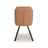 Modern-Brown-Leather-Swivel-Dining-Chair-Black-Metal-Legs