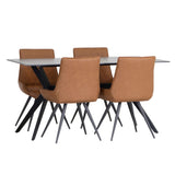 Modern-Brown-PU-Leather-Dining-Chair-Set-of-2