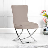 Modern-Brown-Velvet-Dining-Chairs-With-Stainless-Steel-Base-Set-of-2