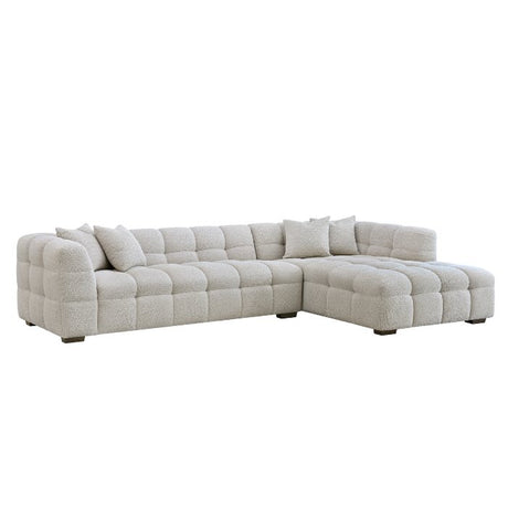 Modern-Cream-Boucle-Corner-Sofa-With-Block-Stitching-4-Seater