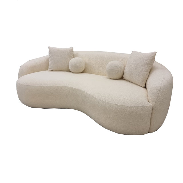 Modern-Cream-Boucle-Curved-Sofa-With-Boucle-Pillows-230cm