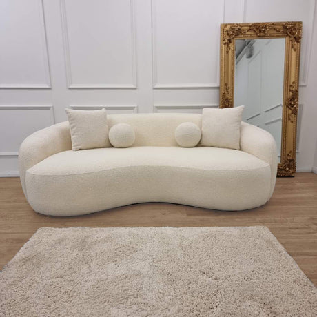 Modern-Cream-Boucle-Curved-Sofa-With-Boucle-Pillows-230cm