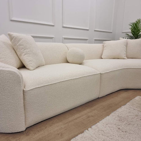 Modern-Cream-Boucle-Curved-Sofa-With-Boucle-Pillows-340cm