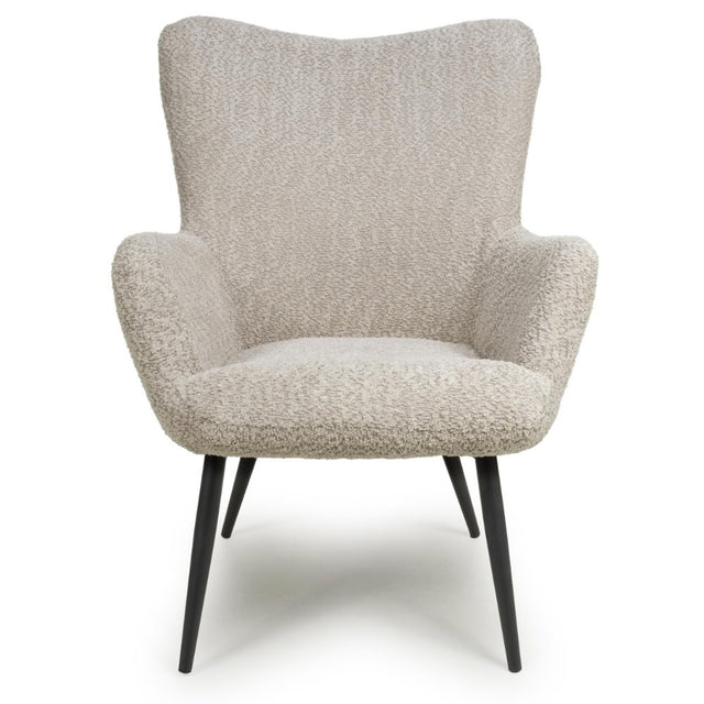 Arlo Modern Mink Textured Chenille Lounge Chair