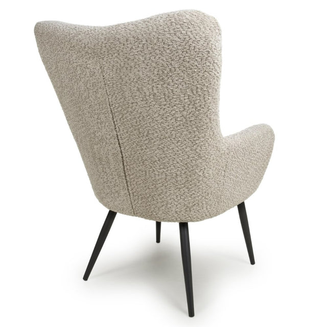 Arlo Modern Mink Textured Chenille Lounge Chair