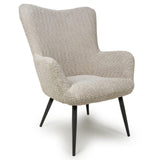 Arlo Modern Mink Textured Chenille Lounge Chair