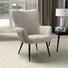 Arlo Modern Mink Textured Chenille Lounge Chair