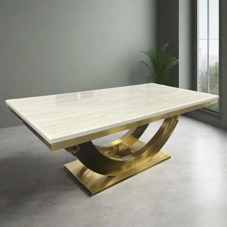 Modern-Cream-Marble-Rectangular-DIning-Table-With-Gold-Base