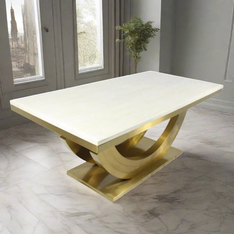 Modern-Cream-Marble-Rectangular-DIning-Table-With-Gold-Base