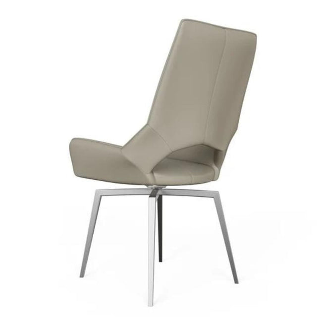 Modern-Cream-PU-Leather-Swivel-Dining-Chair-Metal-Legs-Set-of-2