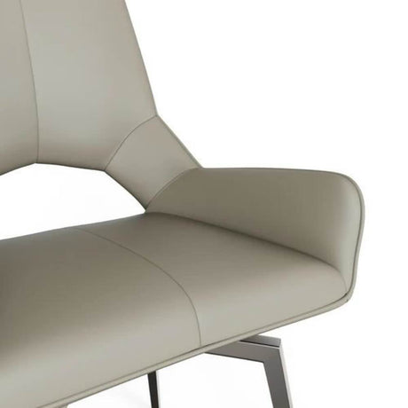 Modern-Cream-PU-Leather-Swivel-Dining-Chair-Metal-Legs-Set-of-2