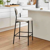 Modern-Cream-Velvet-Bar-Stool-Black-Metal-Legs-Set-of-2