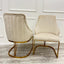 Modern-Cream-Velvet-Dining-Chair-Cantilever-Metal-Gold-Base-Vertical-Stitched-Set-of-2