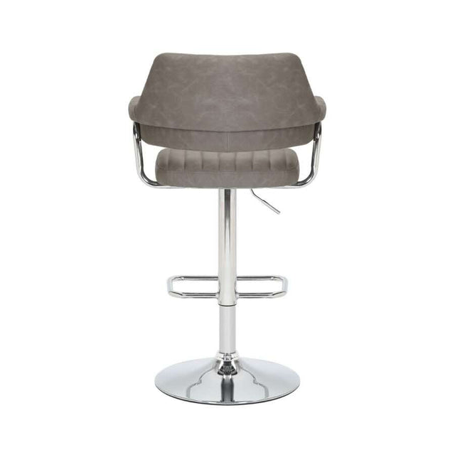 Modern-Dark-Brown-Faux-Leather-Adjustable-Bar-Stool-With-Stainless-Steel-Base