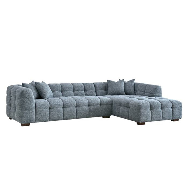 Modern-Dark-Grey-Boucle-Corner-Sofa-With-Block-Stitching-4-Seater