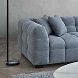 Modern-Dark-Grey-Boucle-Corner-Sofa-With-Block-Stitching-4-Seater