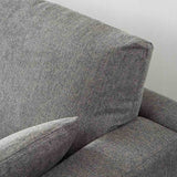 Modern-Dark-Grey-Fabric-3-Seater-Sofa-200cm With Ottoman