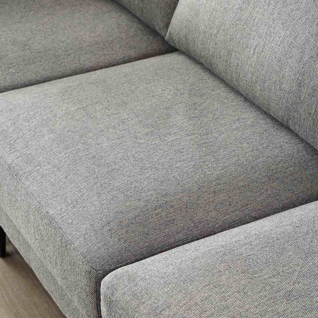 Modern-Dark-Grey-Fabric-3-Seater-Sofa-200cm With Ottoman