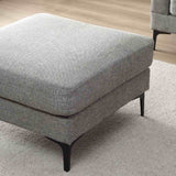 Modern-Dark-Grey-Fabric-3-Seater-Sofa-200cm With Ottoman